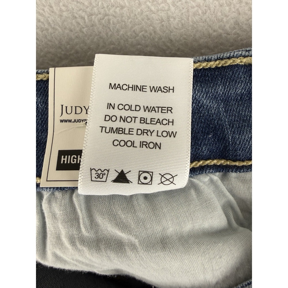 Judy Blue Relaxed Fit High-Rise Jeans Women's 5/27 Blue Stretch Denim JB82336LT - Picture 10 of 13